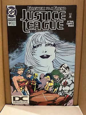 Buy Justice League America #91 Farewell To A Friend VF+/NM Very RARE DCU Variant • 59.96£