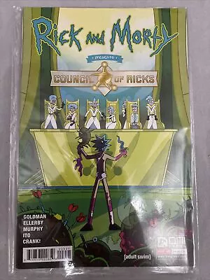 Buy RICK AND MORTY PRESENTS: THE COUNCIL OF RICKS #1  Cover A (2020) ONI COMICS • 14.76£