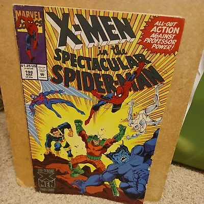 Buy Spectacular Spider-man 198 Nm [x-men App] Marvel Pa13-256 • 6.31£