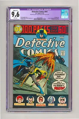 Buy 1974 Detective Comics #441 CGC 9.6 R 1st App Lt. Harvey Bullock • 357.50£