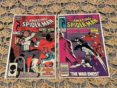 Buy Amazing Spider-Man #285 288 Newsstand Daredevil Punisher Black Cat 1987 Gang War • 8.84£