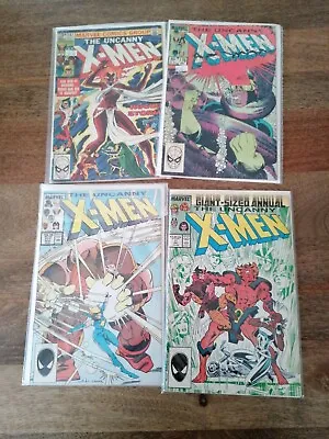 Buy Uncanny X-men # 147, 176, 217 + X-men Annual # 11 Marvel Comic Lot • 25£