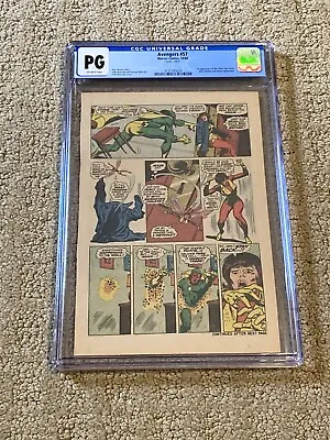 Buy Avengers 57 CGC PG OW Pages (1st App Of Vision)- Vision Walks Through Wall • 72.41£