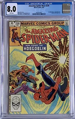 Buy Amazing Spider-man #239 - Cgc Vf (8.0)  - 2nd Hobgoblin /  White Pages • 79£