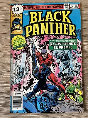 Buy Marvel Comics The Black Panther #15 May 1979 Pence Copy • 9.95£