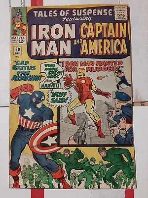 Buy Tales Of Suspense #60 2nd Hawkeye, Iron Man, Cap America KEY ISSUE FREE SHIP! • 30£