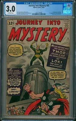 Buy Journey Into Mystery #85 Cgc 3.0 Origin 1st Appearance Loki Heimdall 3rd Thor • 1,527.33£