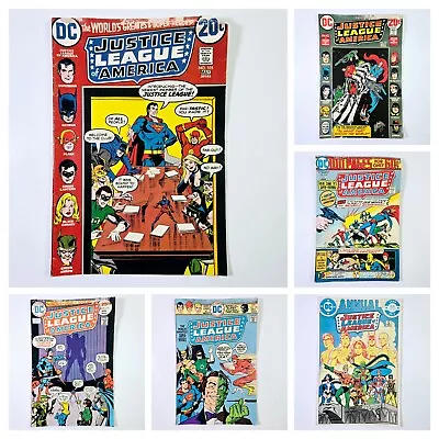Buy LOT OF 6 JUSTICE LEAGUE OF AMERICA COMICS! 1970s BRONZE AGE DC SUPERMAN BATMAN • 31.62£
