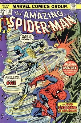Buy Amazing Spider-Man #143 VG 1975 Stock Image • 11.46£