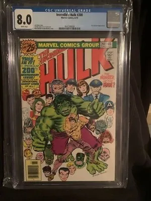 Buy Incredible Hulk #200 Cgc 8.0 6/1976 John Romita Sr. Cover!! • 118.25£