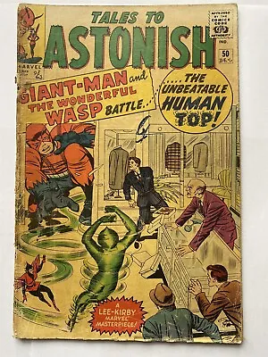 Buy TALES TO ASTONISH #50 Ant-Man Wasp Giant-Man Marvel 1963 UK Price GD- • 17.95£