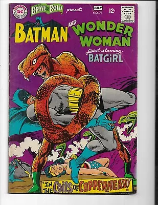 Buy Brave And The Bold 78 - Vg+ 4.5 - Batgirl - Batman - Wonder Woman (1968) • 17.59£