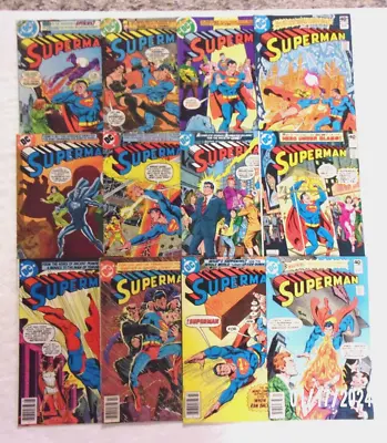 Buy Superman 1979 #334 Thru #410 Strong Run 66 Books Sharp Vf Minus Average Swan • 209.51£