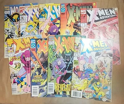 Buy VINTAGE Marvel Comic's X-men Series,  9 Comic's • 30.94£