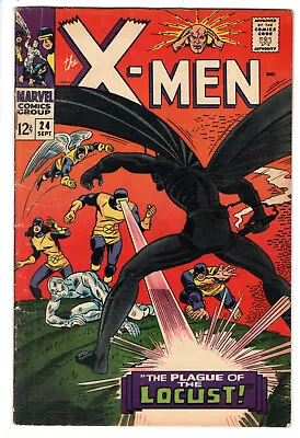 Buy X-men #24 (1966) - Grade 5.5 - 1st Appearance Of Locust - Silver Age Comic! • 79.67£