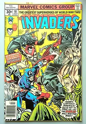 Buy The Invaders #18 ~ MARVEL 1977 ~ Re-introduction Of THE DESTROYER FN • 7.99£