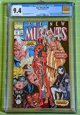 Buy New Mutants #98 CGC 9.4/NM WhPgs 1st Appearance Of Deadpool/Deadpool 3: 7/26/24 • 414.90£