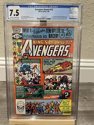 Buy AVENGERS ANNUAL #10 CGC 7.5 White Pages • 101.65£