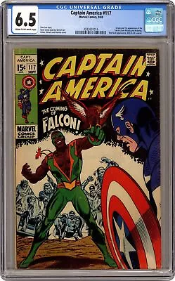 Buy Captain America #117 CGC 6.5 1969 3932607016 1st App. And Origin Falcon • 579.65£