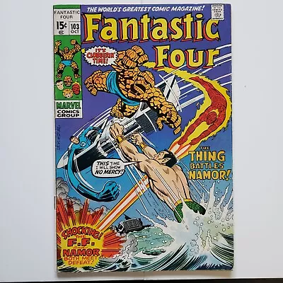 Buy Fantastic Four #103 Vol. 1 (1970) 1970 Marvel Comics App. Magneto & Sub-Mariner! • 25.58£
