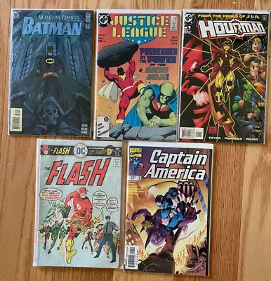 Buy DC Marvel Comic LOT Batman Flash Captain America • 8.03£