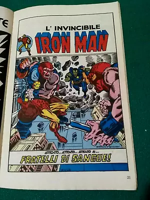 Buy Iron Man 55 Italian Edition 1st Appearance Thanos Drax The Destroyer Starlin Fn • 80£