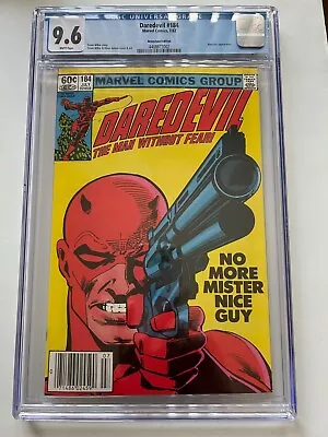 Buy DAREDEVIL #184 CGC 9.6; Newsstand; Punisher App; Frank Miller Cover; W Pages • 99.29£