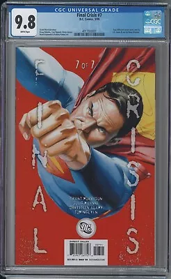 Buy Final Crisis 7 CGC 9.8 JG Jones 2009 Superman 1ST APPEARANCE OF CALVIN ELLIS KEY • 173.51£