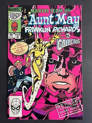 Buy Marvel Team-Up #137 Aunt May Franklin Richards Galactus Marvel 1984 Comics NM • 12.98£