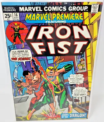 Buy Marvel Premiere #16 Iron Fist Origin Larry Hama 1st Marvel Artwork *1974* 8.5 • 39.71£