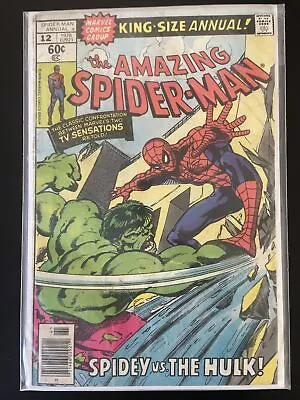 Buy The Amazing Spider-Man #12 Marvel Comics King Size Annual 1978 Spidey Vs. Hulk • 19.76£