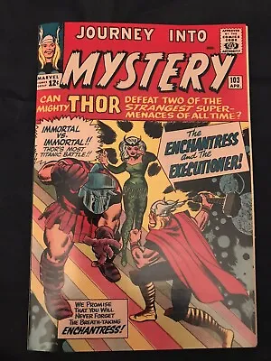 Buy JOURNEY INTO MYSTERY #103 (1964)1st Enchantres Coverless With HQ Facsimile Cover • 69.15£