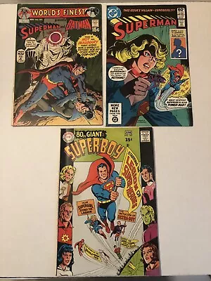 Buy Superman Lot Superboy 147 Legion Of Superheroes Worlds Finest 202 Superman 365 • 15.81£