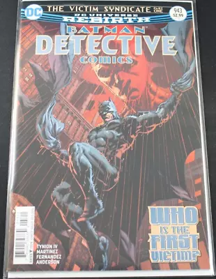 Buy Batman Detective Comics Rebirth 943 1st First Victim Appearance Comic VF-NM • 7.91£