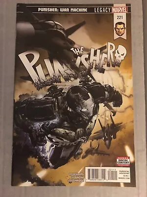 Buy Punisher #221 (marvel 2018) Punisher War Machine Clayton Crain Low Print Htf Nm • 10.28£