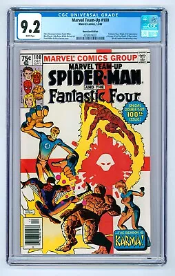 Buy Marvel Team-Up #100 CGC 9.2 (1980) - Newsstand Edition - Fantastic Four Origin • 37.91£