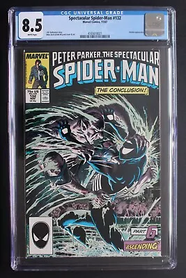 Buy SPECTACULAR SPIDER-MAN #132 Vs VERMIN 1987 Movie KRAVEN LAST HUNT Zeck CGC 8.5 • 35.18£