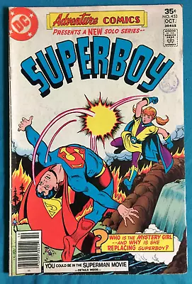 Buy Free P & P; Adventure Comics #453, Oct 1977: Superboy, Aqualad! • 4.99£