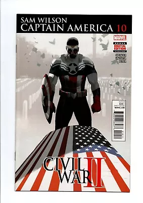 Buy Captain America: Sam Wilson #10, Cover A,  First Print,  Marvel Comics,  2016 • 5.49£