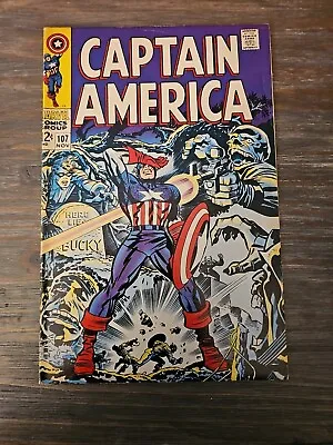Buy Captain America #107 Jack Kirby Red Skull & Hitler Cover Doctor Faustus Bucky • 24.09£