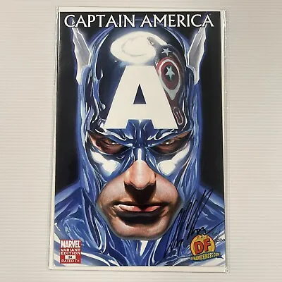 Buy Captain America #34 2008 NM Variant Signed Alex Ross Dynamic Forces CoA 573/2500 • 72£