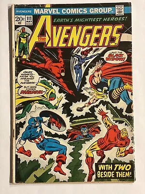 Buy The Avengers  #111 VF 8.0 Iron Man Captain America Thor Vision 1973 Marvel • 22.92£