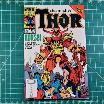 Buy Mighty Thor #363 (1986) Newsstand Key Throg Frog Marvel Simonson Kurse App VF- • 16.07£