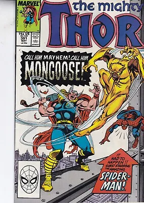 Buy Marvel Comics Thor (mighty) Vol. 1 #391 May 1988 1st Mongoose & Eric Masterson • 12.99£