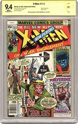 Buy Uncanny X-Men #111 CBCS 9.4 Newsstand SS Chris Claremont 1978 22-0692A42-575 • 253.35£