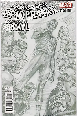Buy Amazing Spider-Man (2014) #1.5 Learning To Crawl Ross Sketch Variant 1:200 NM • 31.94£