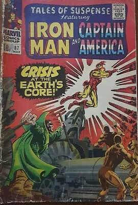 Buy Tales Of Suspense 87, Marvel 1967 Iron Man & Capt America 4.0 Grade Gene Colan • 15£