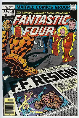 Buy Fantastic Four 191 1978 VF/NM 9.0 Perez/Sinnott-c/a Agatha Harkness Frankie Raye • 5.59£