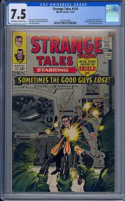 Buy Cgc 7.5 Strange Tales #138 1st Appearance Eternity Ow/white Pages • 179.77£