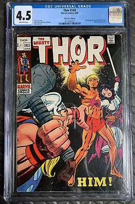 Buy Thor #165 1st Appearance Of Him (Warlock) UK Pence Variant CGC 4.5 4113985012 • 325£